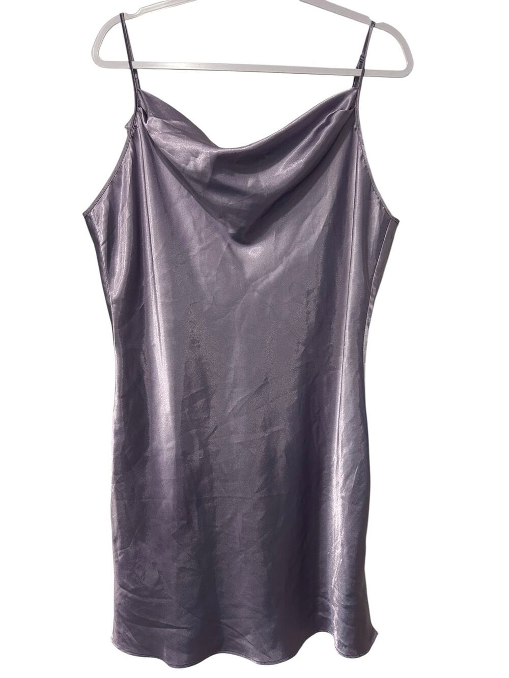 VTG Avon Intimates Y2K Lavender Slip Dress Coquette Silky Chemise Women's Large